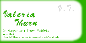 valeria thurn business card